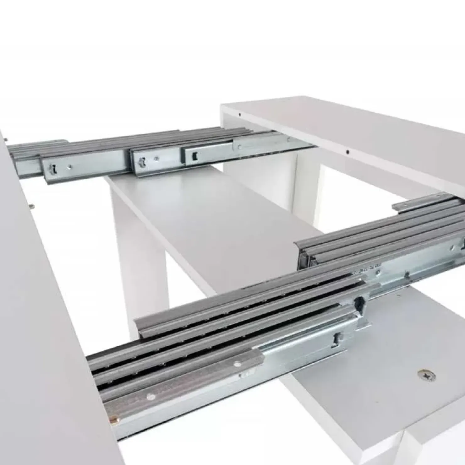 Garnero Arredamenti Tavolo 52/238cm consolle allungabile moderno Virginia Bianco Opaco Outlet