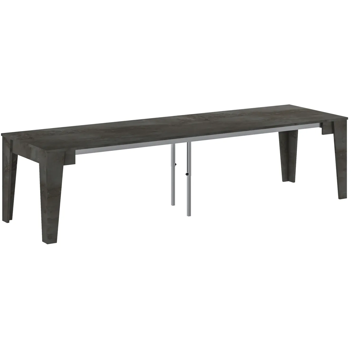 Garnero Arredamenti Tavolo 54/306cm consolle allungabile Grace Gihome® Ossido New