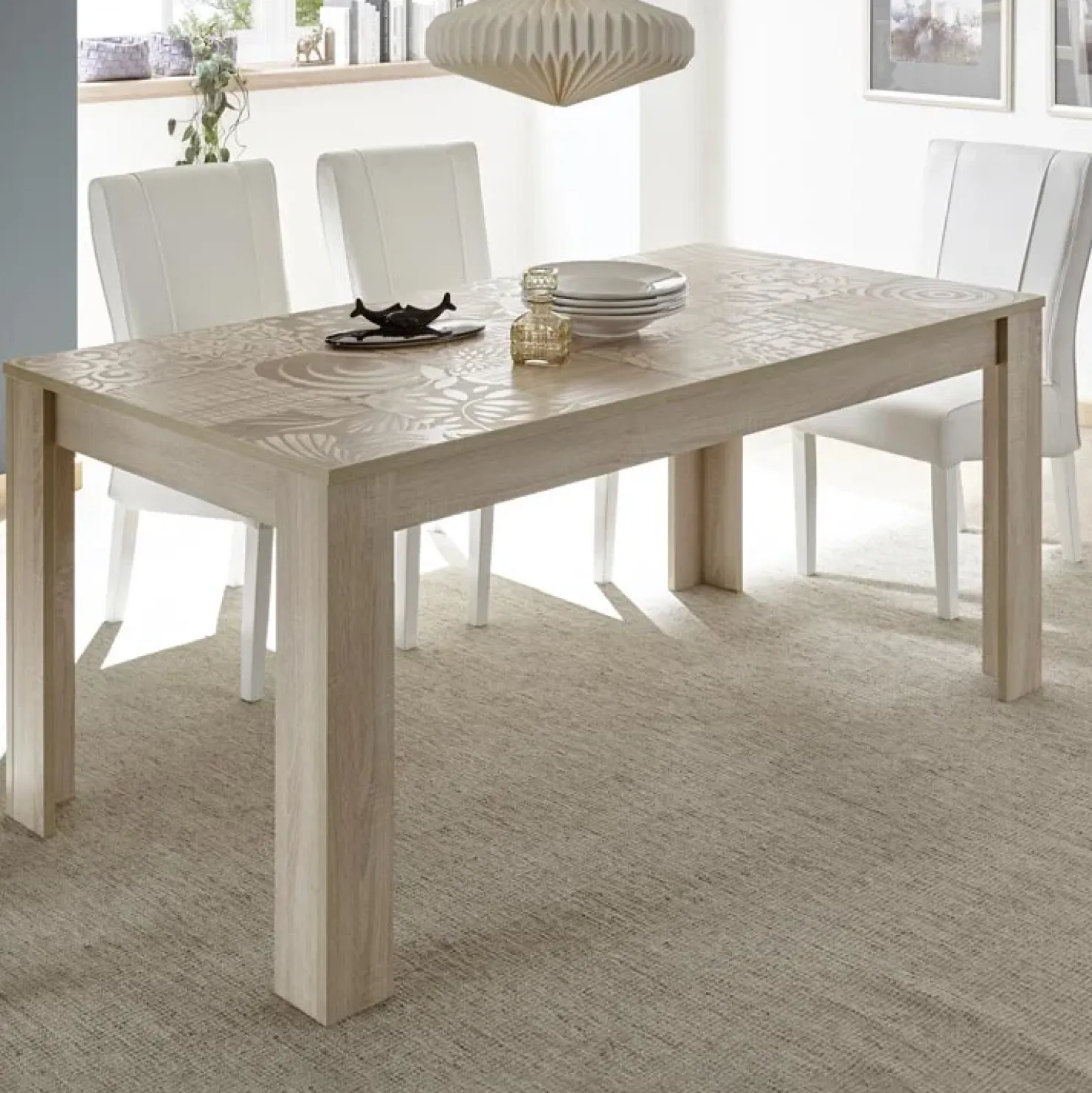 Garnero Arredamenti Tavolo 137/185cm da pranzo allungabile moderno samoa Paradise Rovere Online