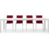 Garnero Arredamenti Tavolo 160/260cm da pranzo allungabile bianco frassinato Lago Gihome® Hot