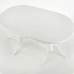 Garnero Arredamenti Tavolo 150/190cm da pranzo allungabile moderno bianco lucido Duncan Outlet