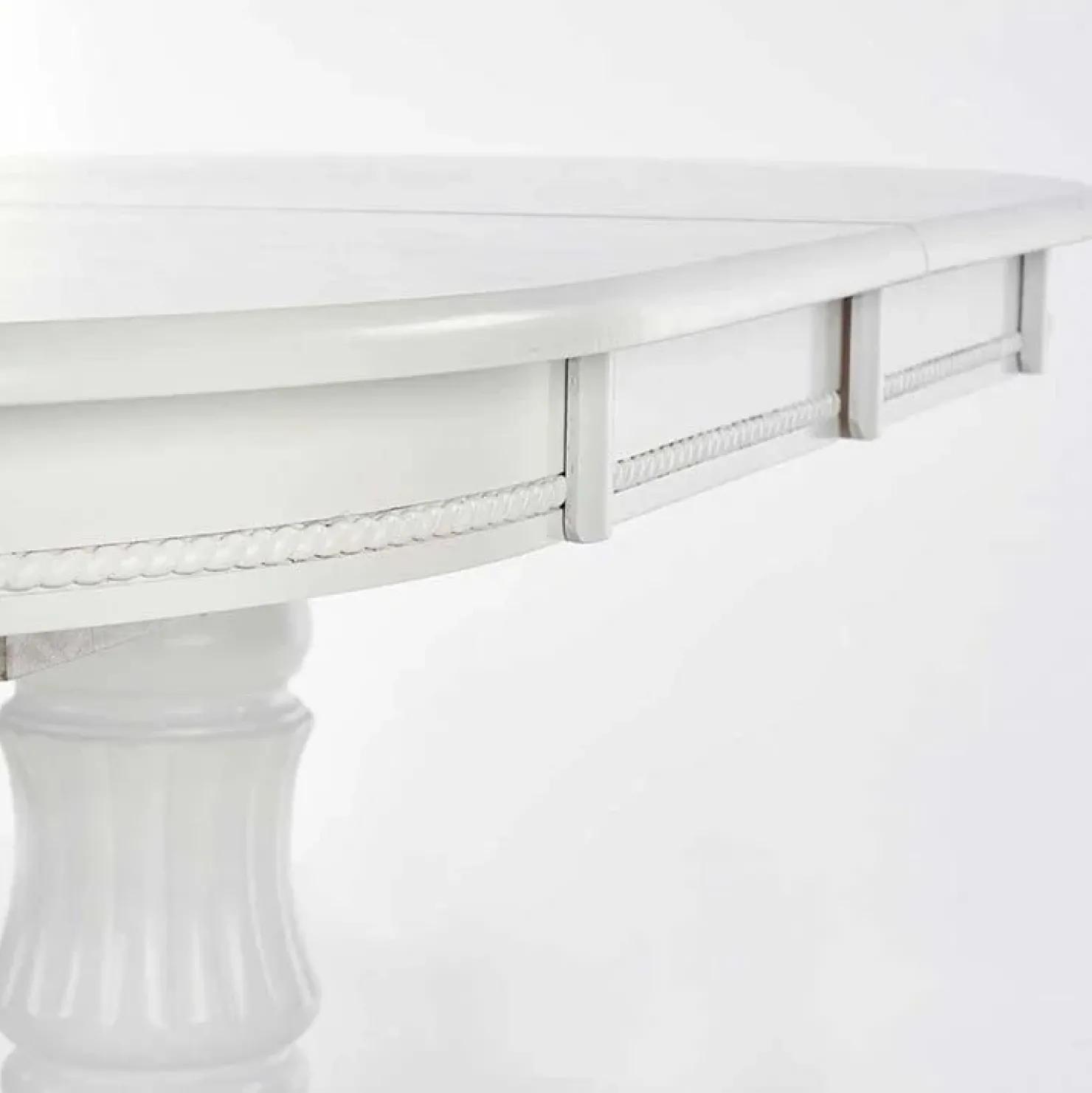 Garnero Arredamenti Tavolo 150/190cm da pranzo allungabile moderno bianco lucido Duncan Outlet