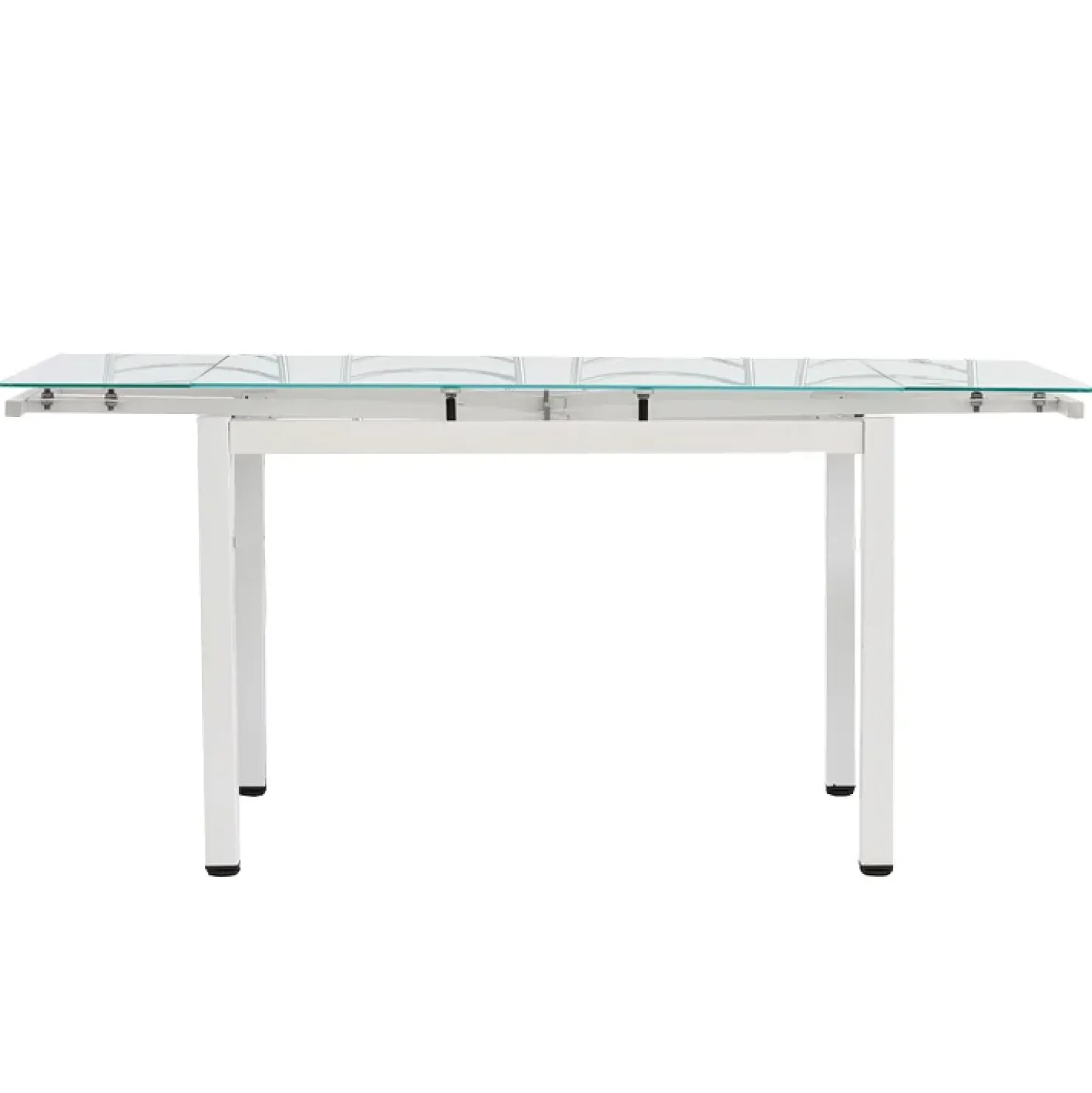 Garnero Arredamenti Tavolo 110/170cm in vetro allungabile moderno Liem Gihome® Bianco New