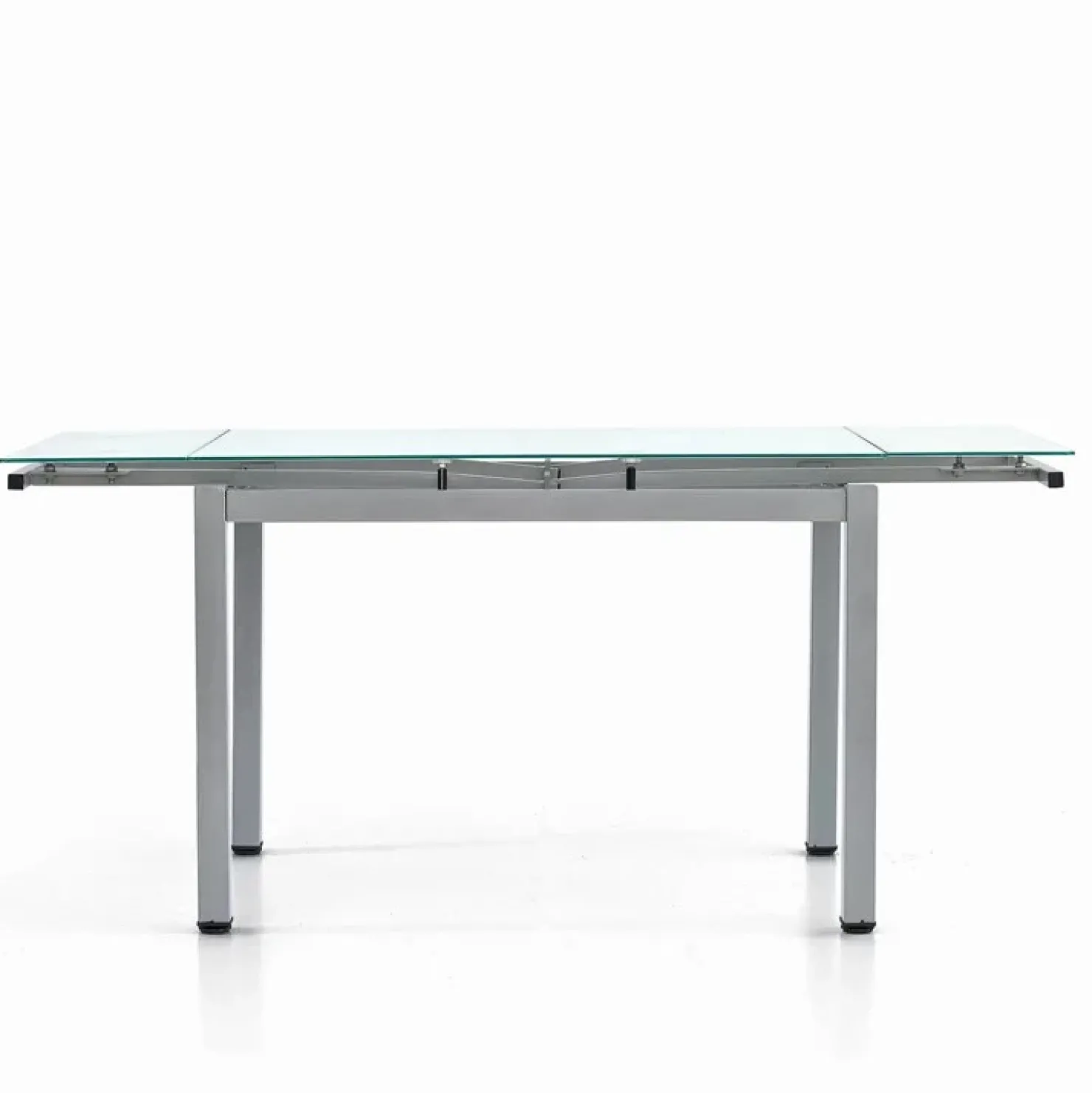 Garnero Arredamenti Tavolo 110/170cm in vetro allungabile metallo Liem Gihome® Grigio Online