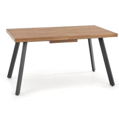 Garnero Arredamenti Tavolo 140/180cm rettangolare allungabile noce miele nero Meja Outlet