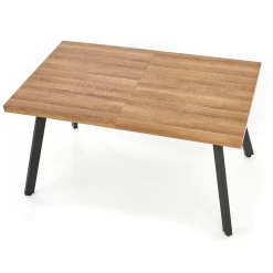 Garnero Arredamenti Tavolo 140/180cm rettangolare allungabile noce miele nero Meja Outlet
