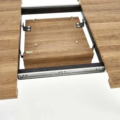 Garnero Arredamenti Tavolo 140/180cm rettangolare allungabile noce miele nero Meja Outlet