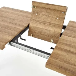 Garnero Arredamenti Tavolo 140/180cm rettangolare allungabile noce miele nero Meja Outlet