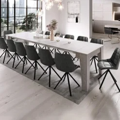 Garnero Arredamenti Tavolo consolle allungabile 54/306cm grigio Grace Gihome® Cemento Online