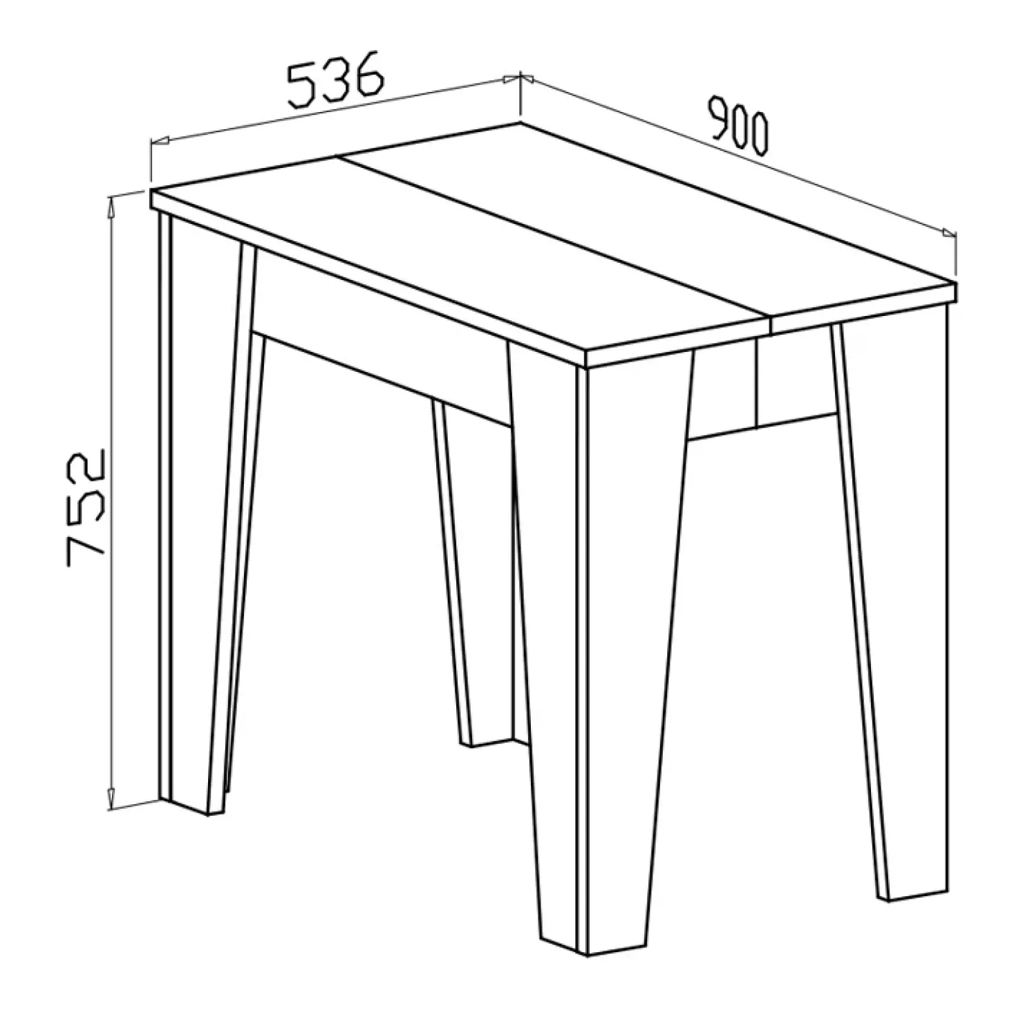 Garnero Arredamenti Tavolo consolle allungabile 54/306cm grigio Grace Gihome® Cemento Online
