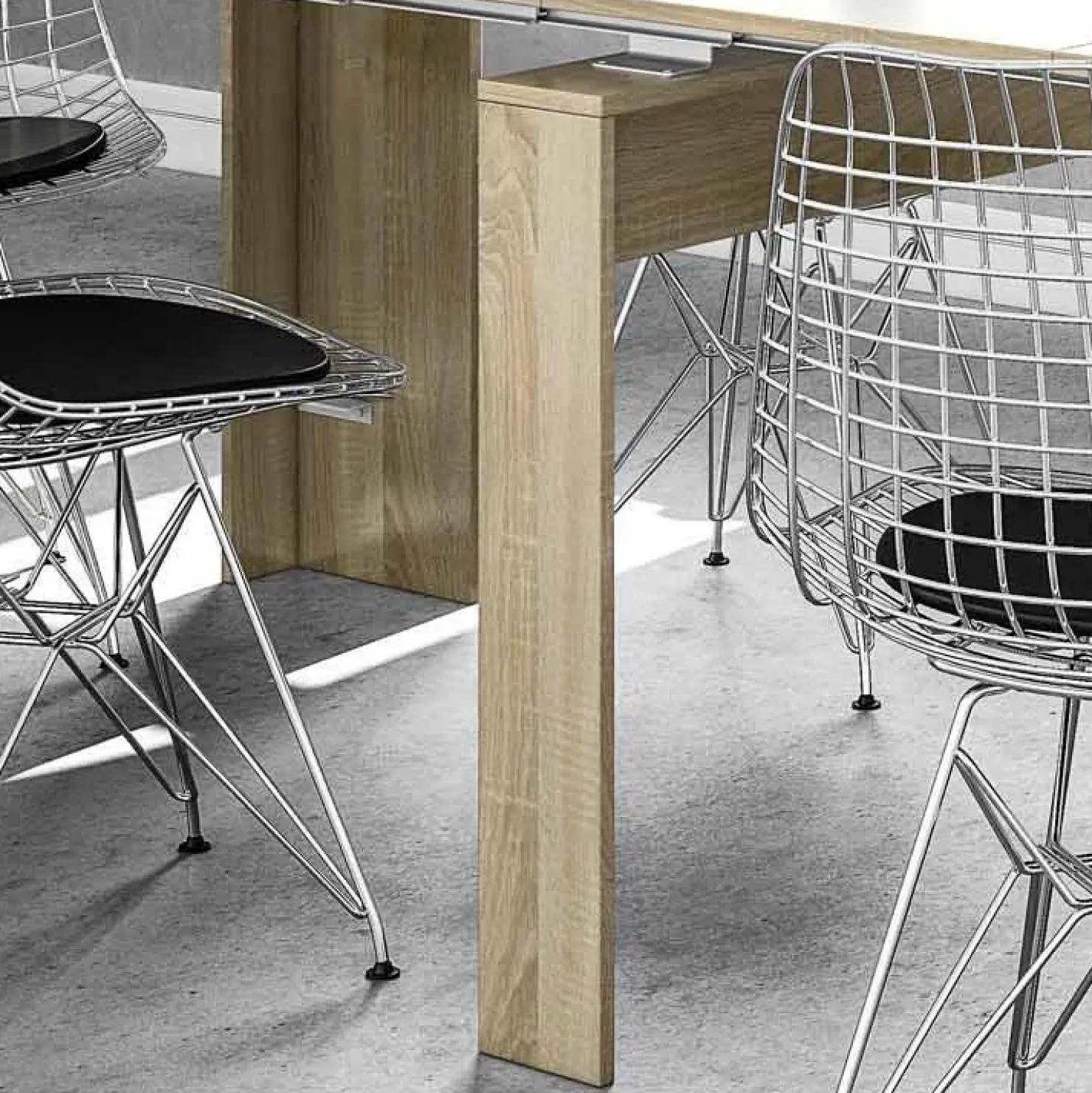 Garnero Arredamenti Tavolo consolle allungabile 51/237cm naturale Asia Gihome® Rovere Discount