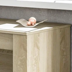 Garnero Arredamenti Tavolo consolle allungabile 51/237cm naturale Asia Gihome® Rovere Discount