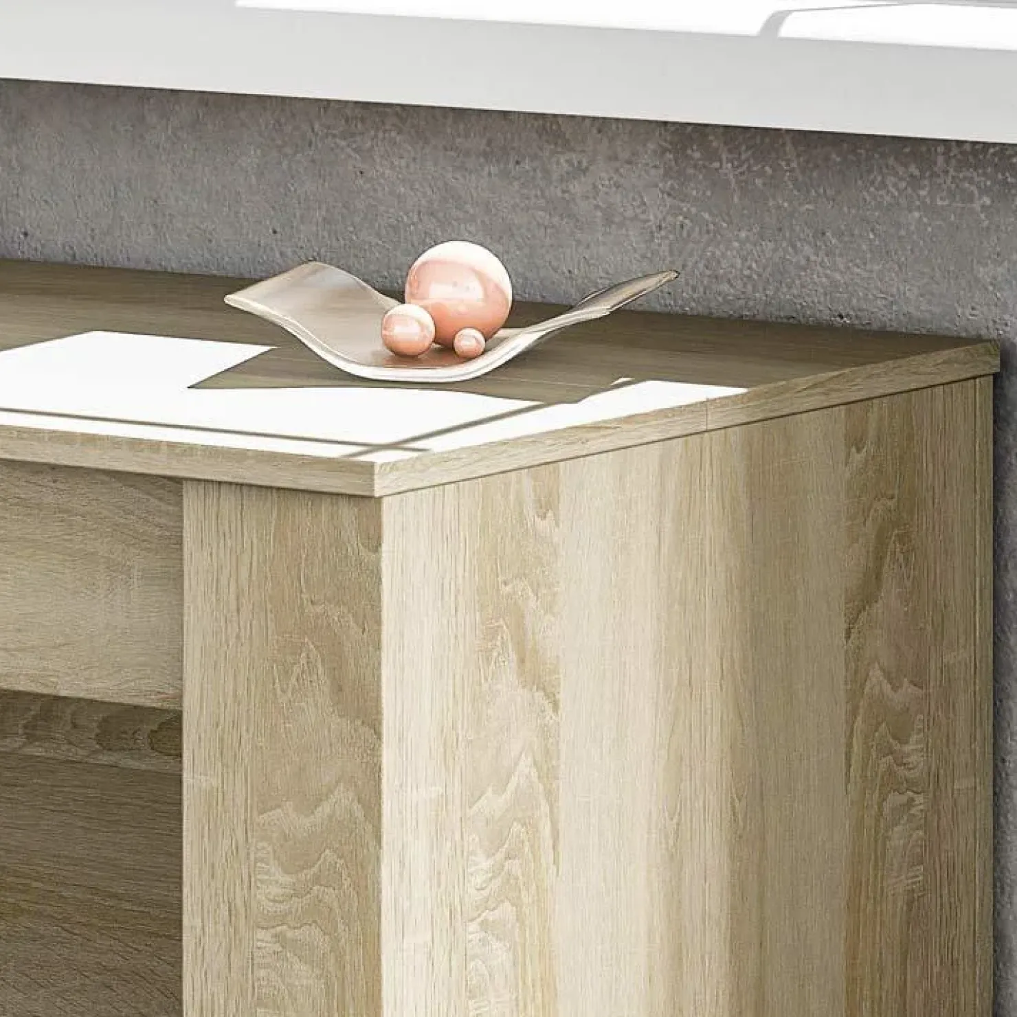 Garnero Arredamenti Tavolo consolle allungabile 51/237cm naturale Asia Gihome® Rovere Discount