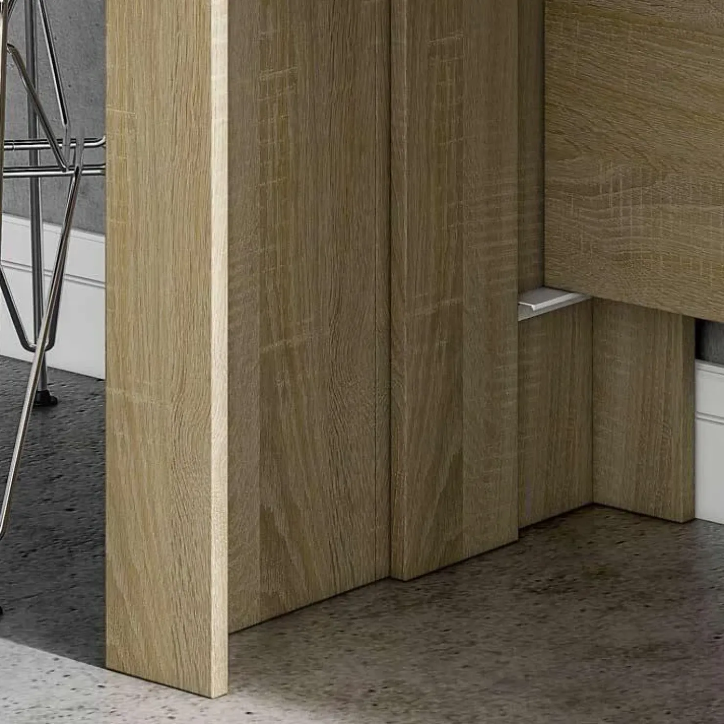 Garnero Arredamenti Tavolo consolle allungabile 51/237cm naturale Asia Gihome® Rovere Discount
