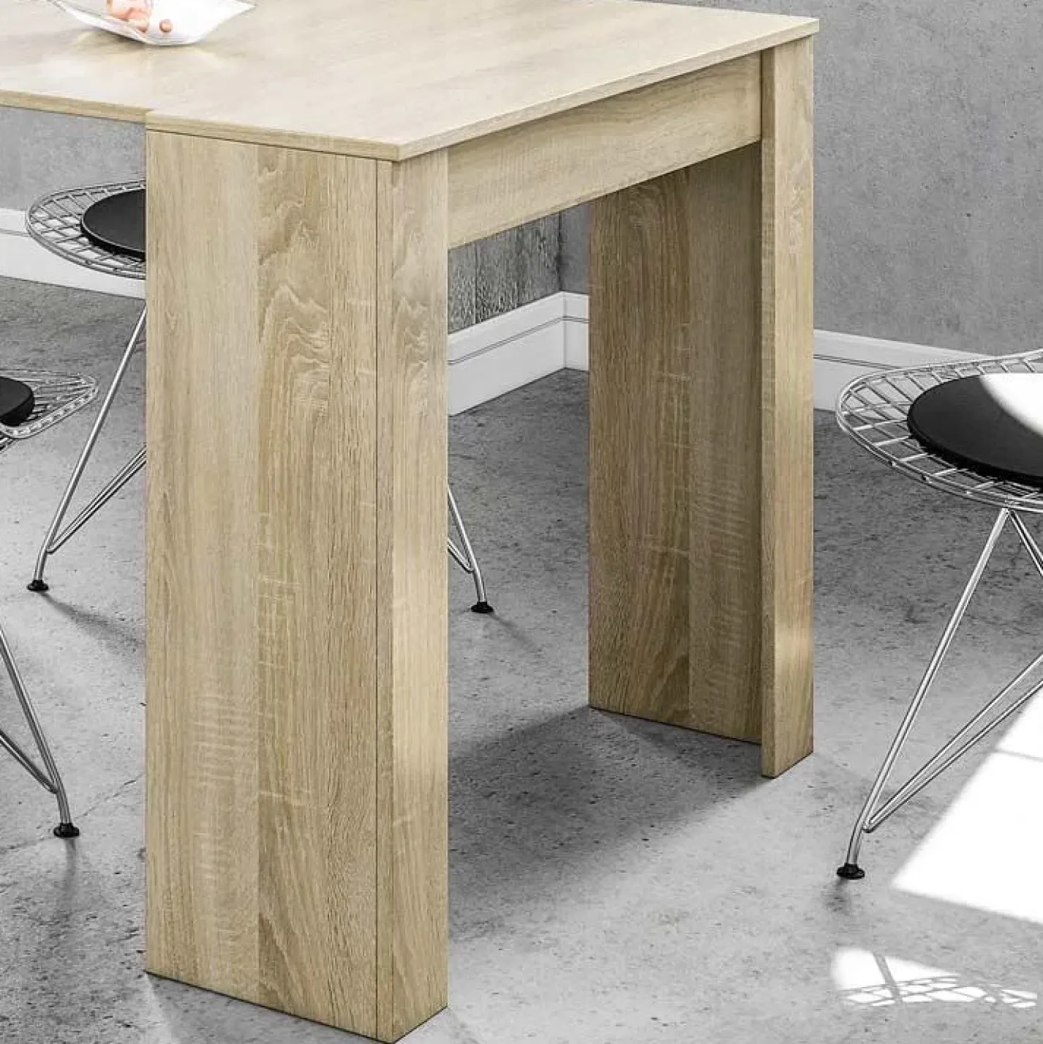 Garnero Arredamenti Tavolo consolle allungabile 51/237cm naturale Asia Gihome® Rovere Discount