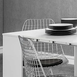 Garnero Arredamenti Tavolo consolle allungabile 51/237cm Asia Gihome® Bianco Lucido