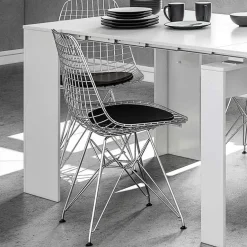 Garnero Arredamenti Tavolo consolle allungabile 51/237cm Asia Gihome® Bianco Lucido