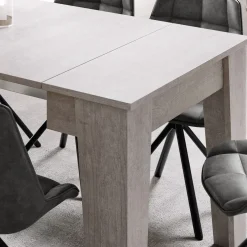 Garnero Arredamenti Tavolo consolle allungabile 54-306x90 cm bianco frassino Grace Gihome® Bianco Frassinato New