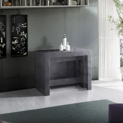 Garnero Arredamenti Tavolo consolle allungabile 50-300cm Zenzero Ossido Sale
