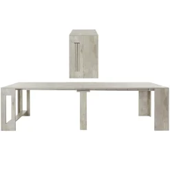 Garnero Arredamenti Tavolo consolle allungabile 50-300cm Zenzero Ossido Sale
