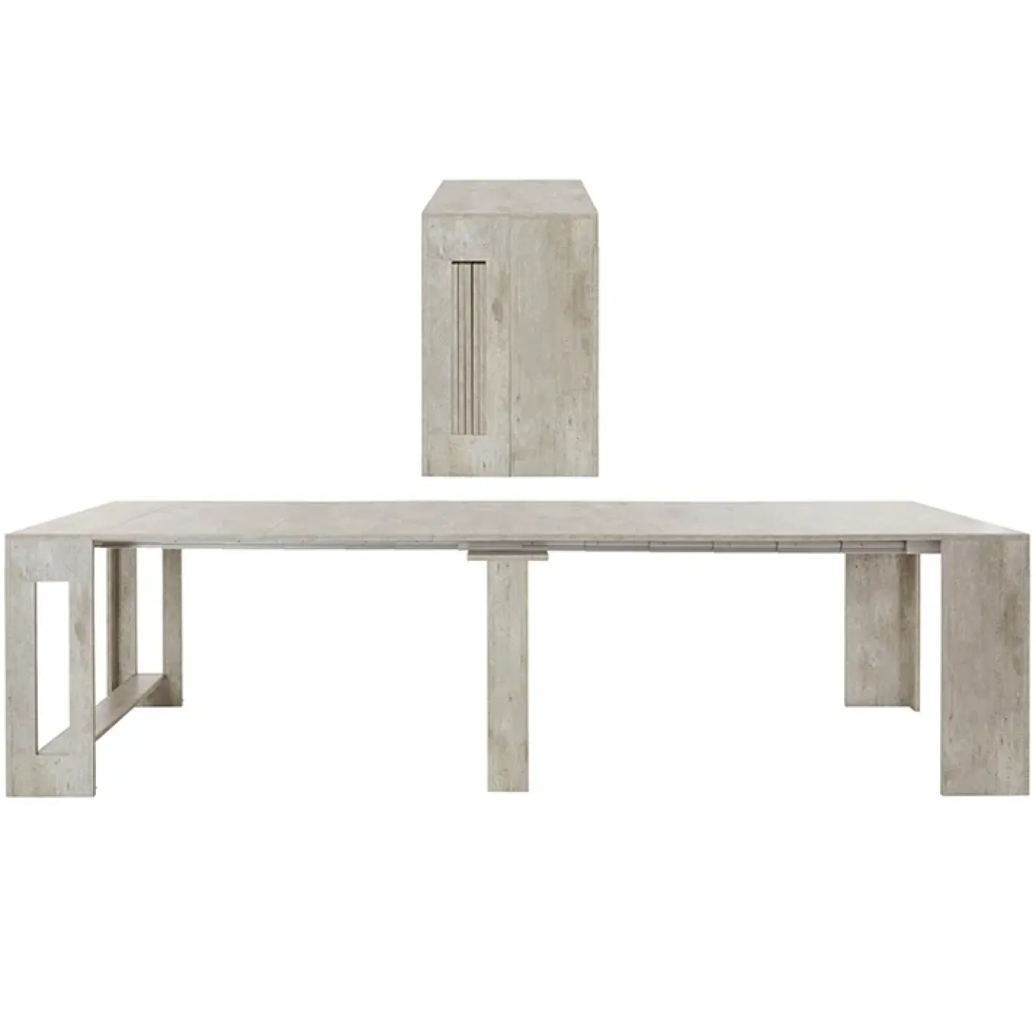 Garnero Arredamenti Tavolo consolle allungabile 50-300cm Zenzero Ossido Sale