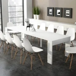 Garnero Arredamenti Tavolo consolle allungabile moderno 50/302cm bianco opaco Giada Online