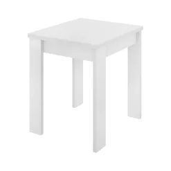 Garnero Arredamenti Tavolo da cucina allungabile 67-134x67cm in legno bianco Koke Online