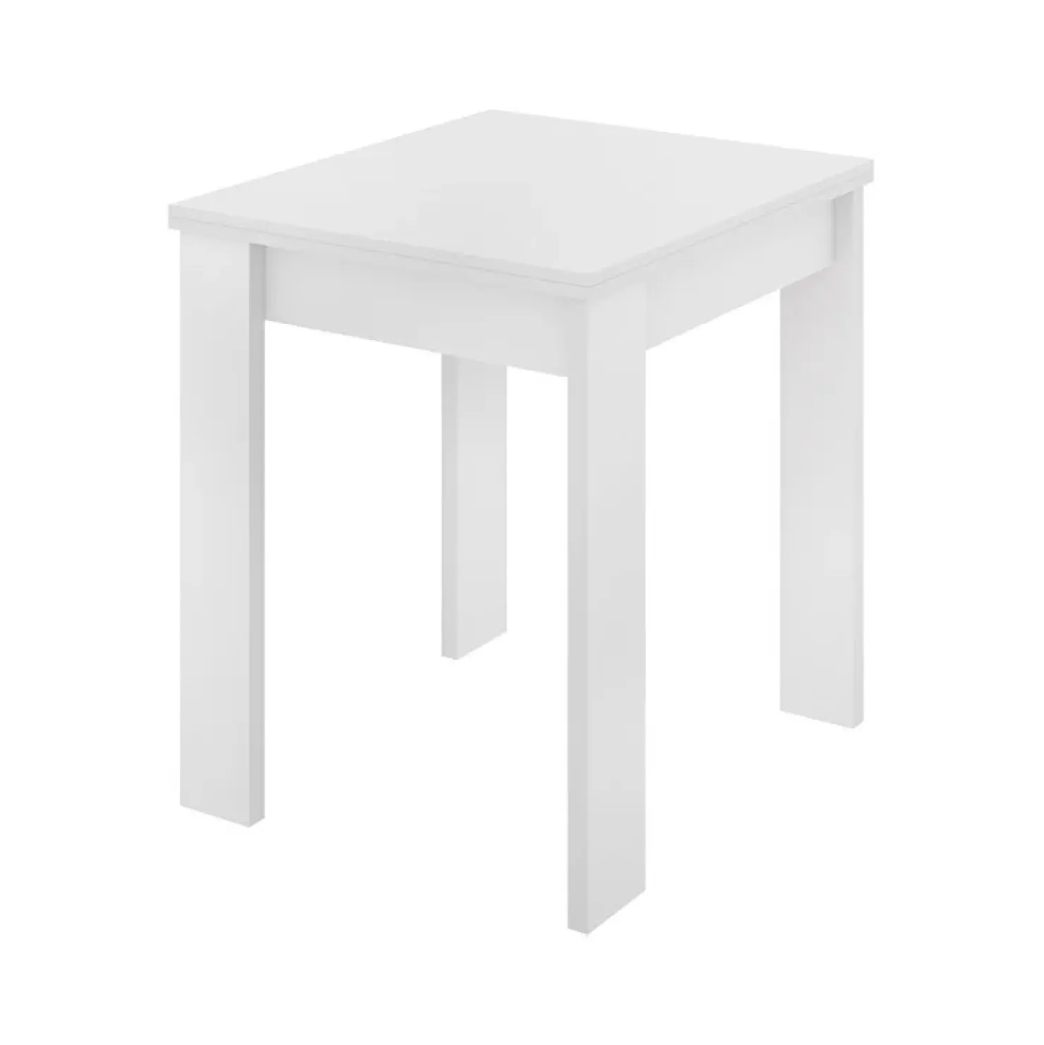 Garnero Arredamenti Tavolo da cucina allungabile 67-134x67cm in legno bianco Koke Online