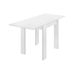 Garnero Arredamenti Tavolo da cucina allungabile 67-134x67cm in legno bianco Koke Online