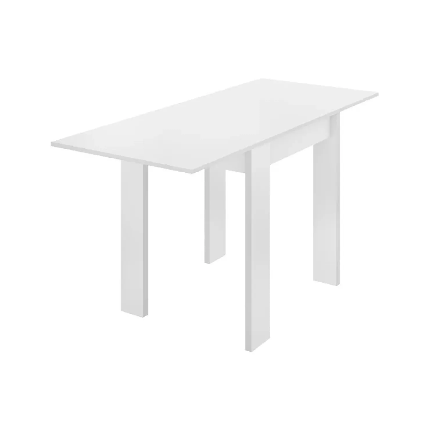 Garnero Arredamenti Tavolo da cucina allungabile 67-134x67cm in legno bianco Koke Online