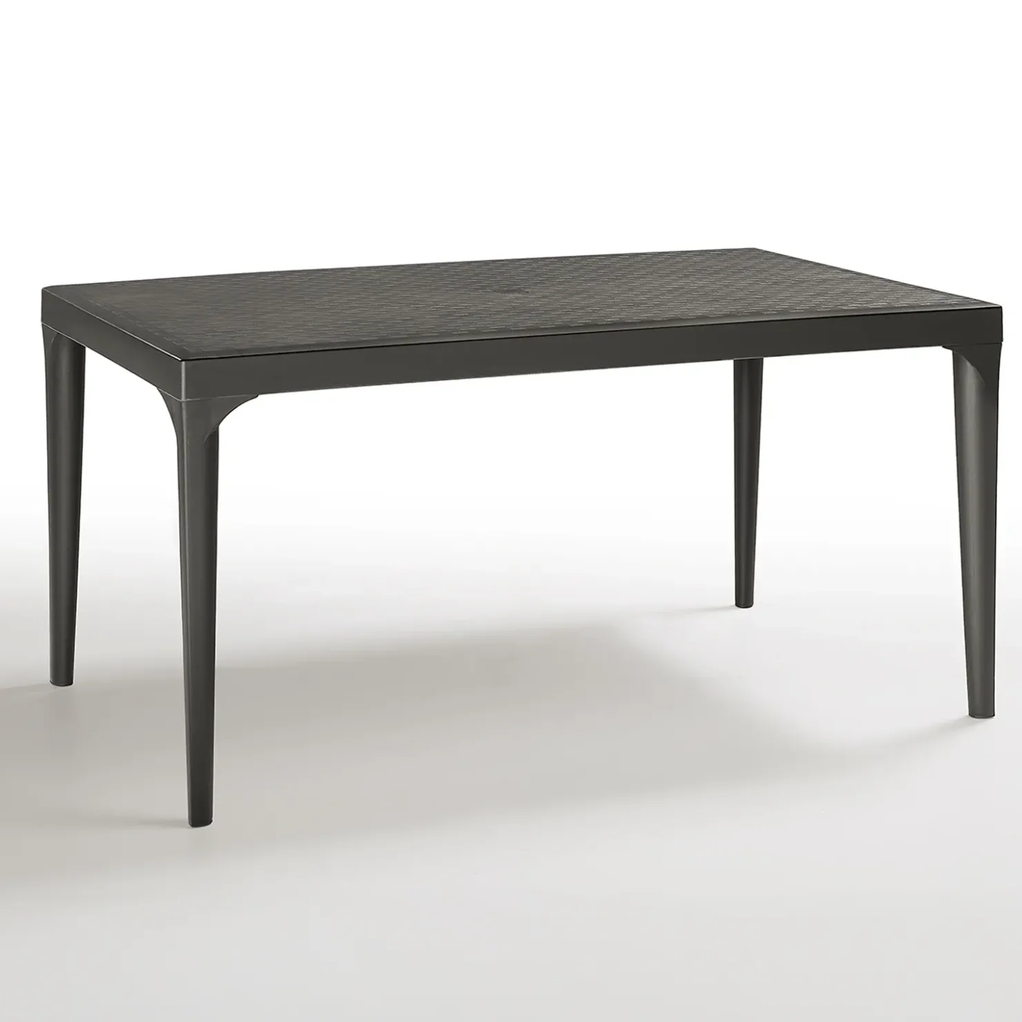 Garnero Arredamenti Tavolo da giardino esterno bar dehors 150x74 cm antracite Levanzo