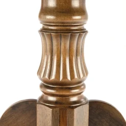 Garnero Arredamenti Tavolo da pranzo allungabile rotondo 90/124cm scuro Circle Noce Clearance