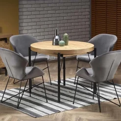 Garnero Arredamenti Tavolo da pranzo allungabile moderno 100/300cm rovere nero Wally Clearance