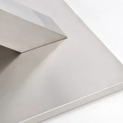 Garnero Arredamenti Tavolo da pranzo allungabile 160/220cm moderno bianco lucido Iride Gihome® Bianco Lucido - Argento Best