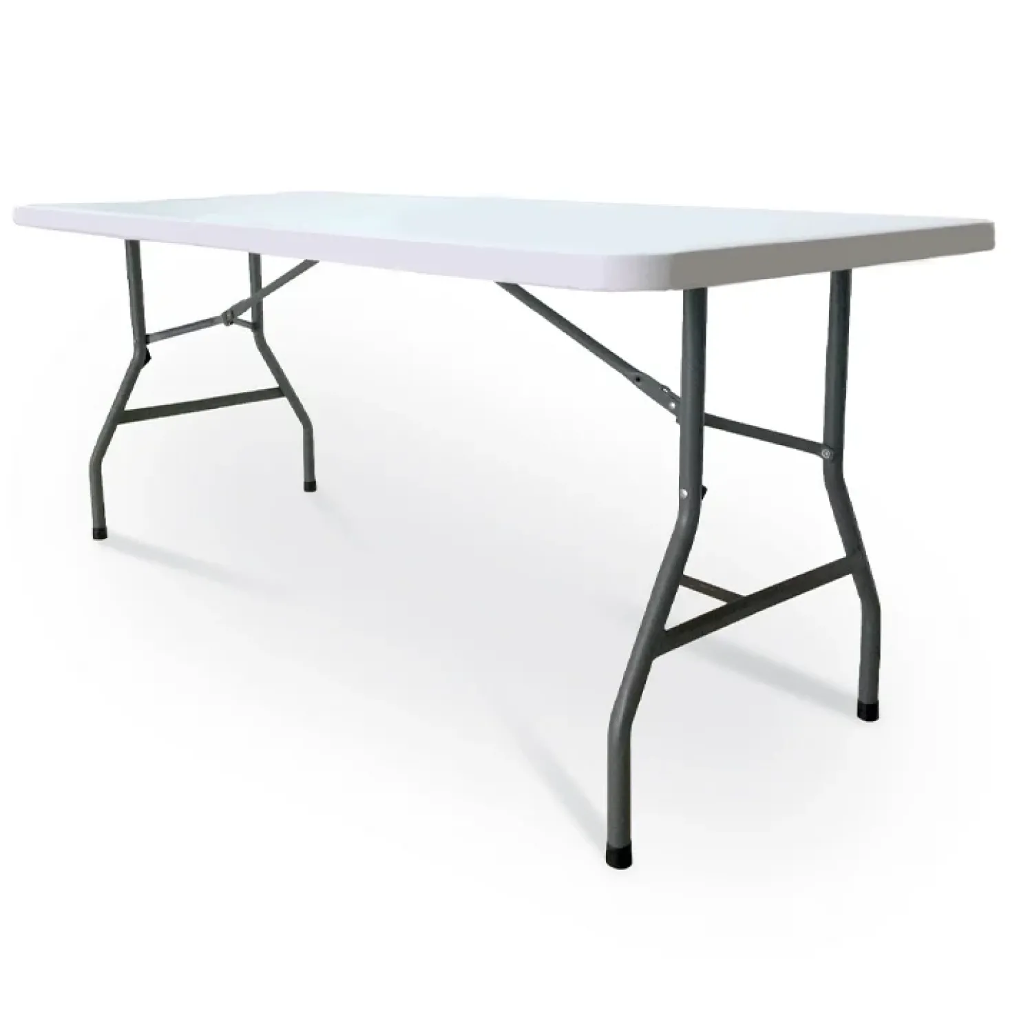 Garnero Arredamenti Tavolo da pranzo fisso in polipropilene 183x74cm grigio bianco Omar Discount