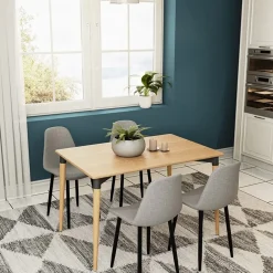 Garnero Arredamenti Tavolo da pranzo moderno 120x80cm rovere Luserna Hot