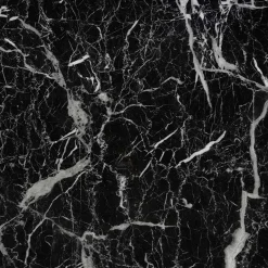 Garnero Arredamenti Tavolo da pranzo moderno 160x90cm marmo nero oro Stella Best