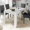 Garnero Arredamenti Tavolo da pranzo rettangolare industrial 180x90cm bianco pino Florena Discount