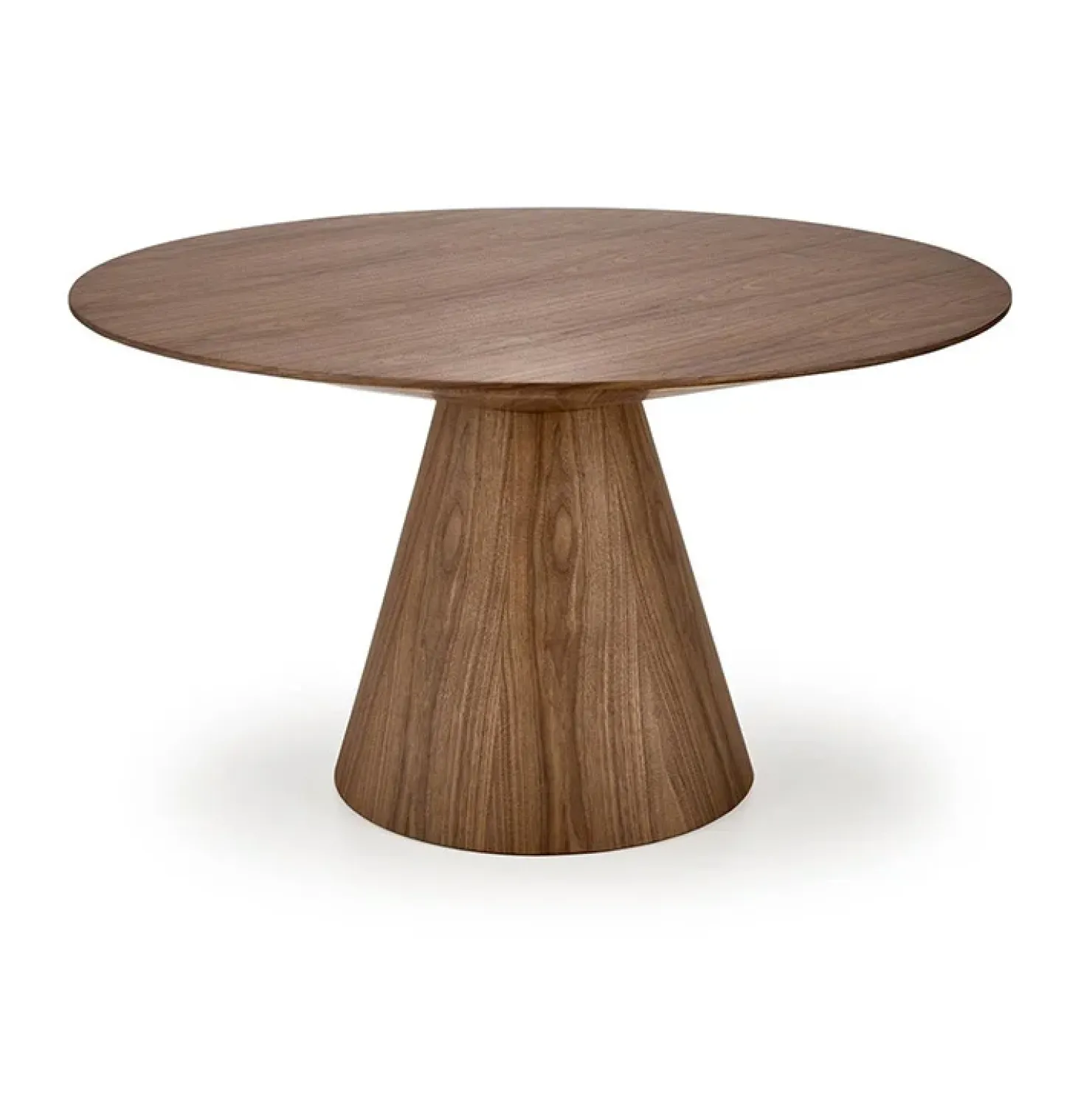 Garnero Arredamenti Tavolo da pranzo rotondo 136x78cm noce scuro Thor Clearance