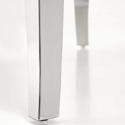 Garnero Arredamenti Tavolo da pranzo rotondo 120cm effetto marmo bianco cromato argento Selim Marmo bianco - Argento Hot