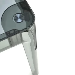 Garnero Arredamenti Tavolo da pranzo trasparente moderno 120x80cm fumé Naked Outlet