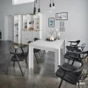 Garnero Arredamenti Tavolo da pranzo 150x76cm bianco lucido Loira