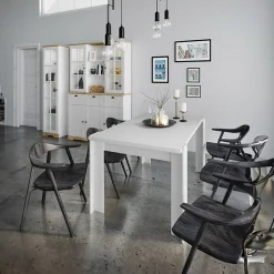 Garnero Arredamenti Tavolo da pranzo 150x76cm bianco lucido Loira