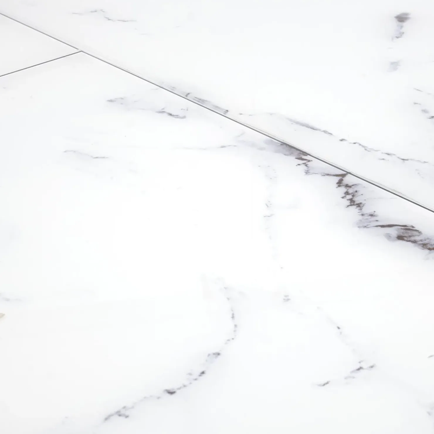 Garnero Arredamenti Tavolo rotondo allungabile 130/180cm vetro effetto marmo bianco nero Galact Discount