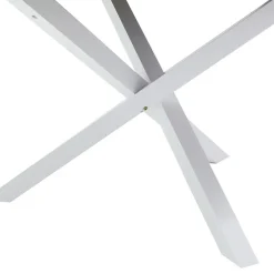 Garnero Arredamenti Tavolo rotondo moderno 120x76cm bianco noce Merlino Best