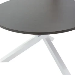 Garnero Arredamenti Tavolo rotondo moderno 120x76cm bianco noce Merlino Best