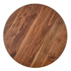 Garnero Arredamenti Tavolo rotondo moderno 110x76cm noce oro Panaro Discount