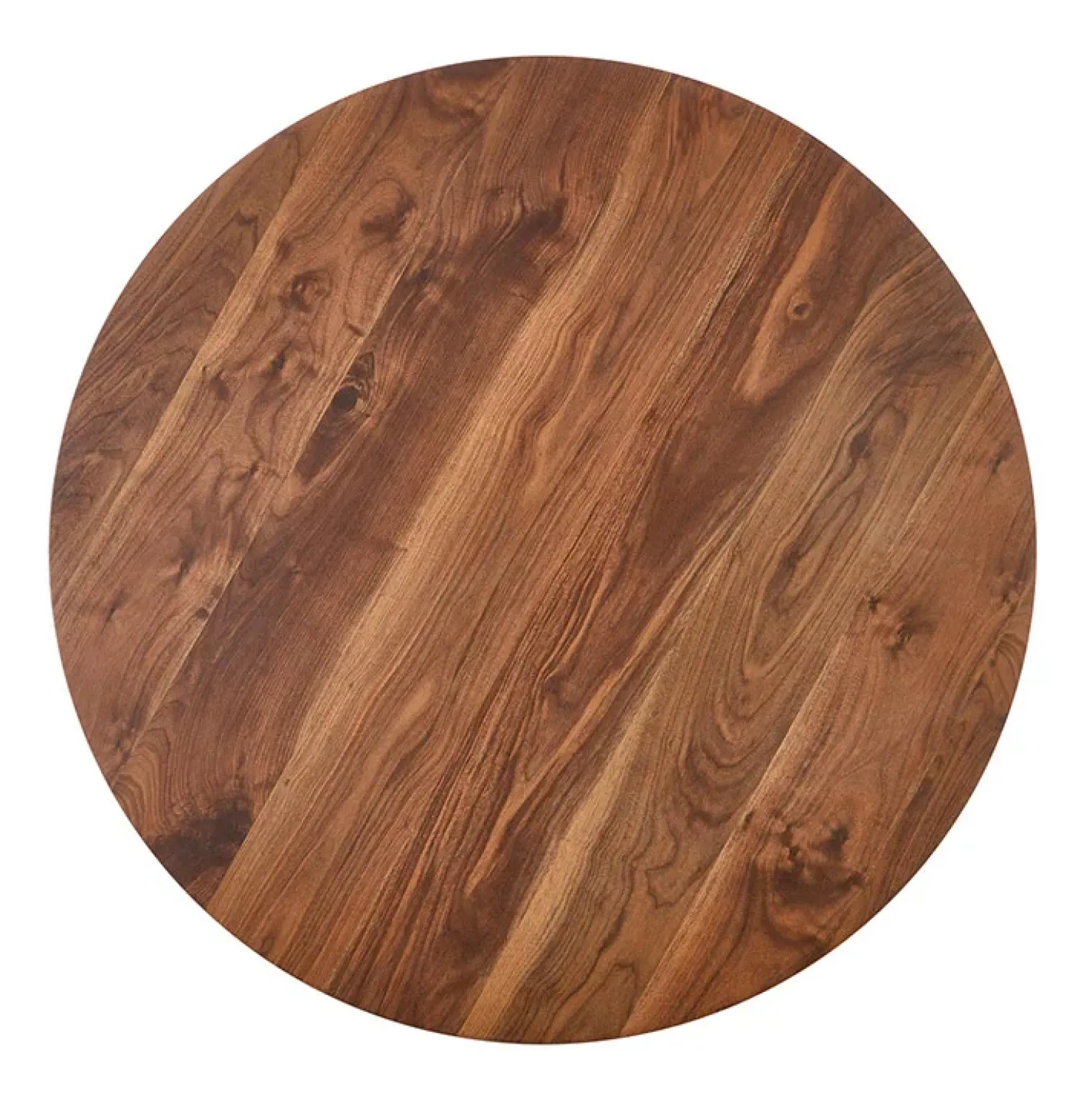 Garnero Arredamenti Tavolo rotondo moderno 110x76cm noce oro Panaro Discount