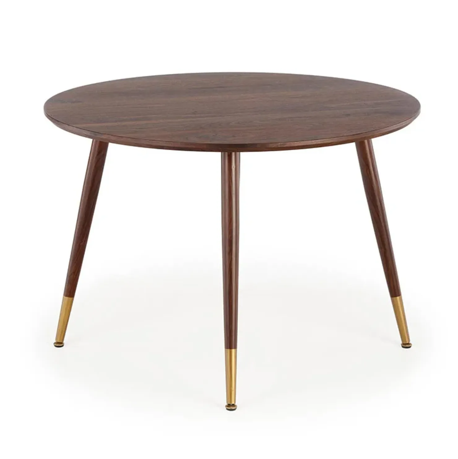 Garnero Arredamenti Tavolo rotondo moderno 110x76cm noce oro Panaro Discount