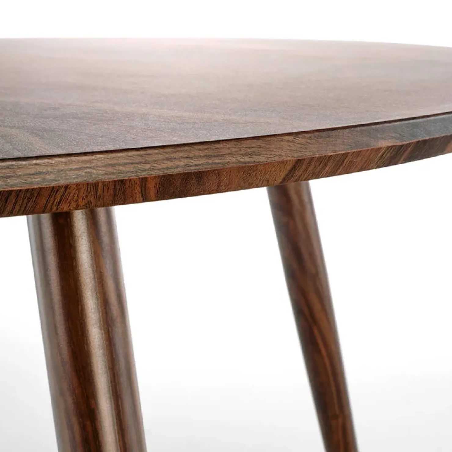 Garnero Arredamenti Tavolo rotondo moderno 110x76cm noce oro Panaro Discount